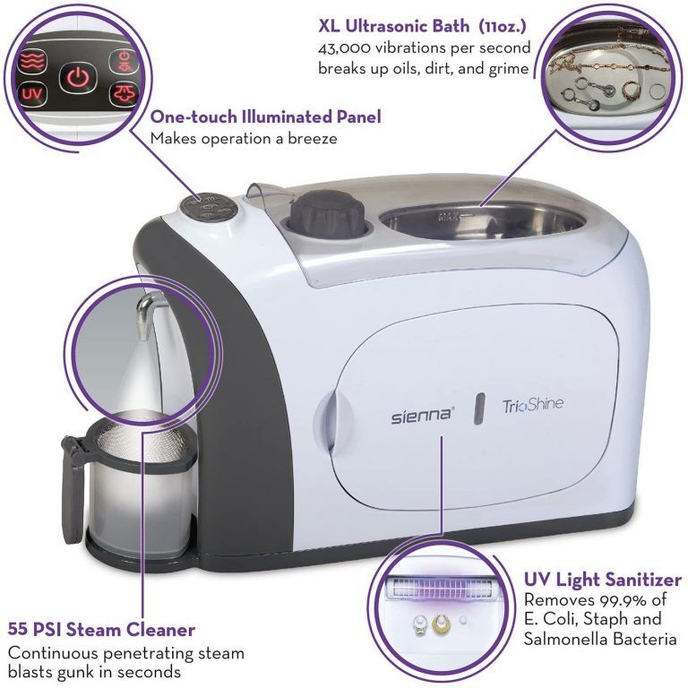 Ultrasonic Jewelry Cleaner Kit - New Premium Cleaning Machine and